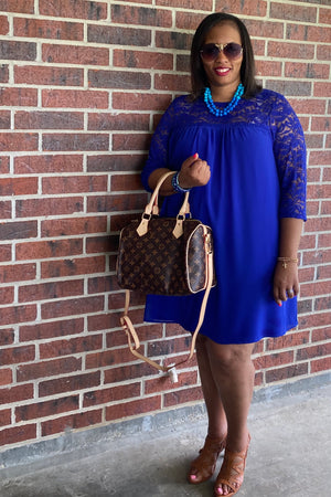 BabyDoll Dress with Lace Tr